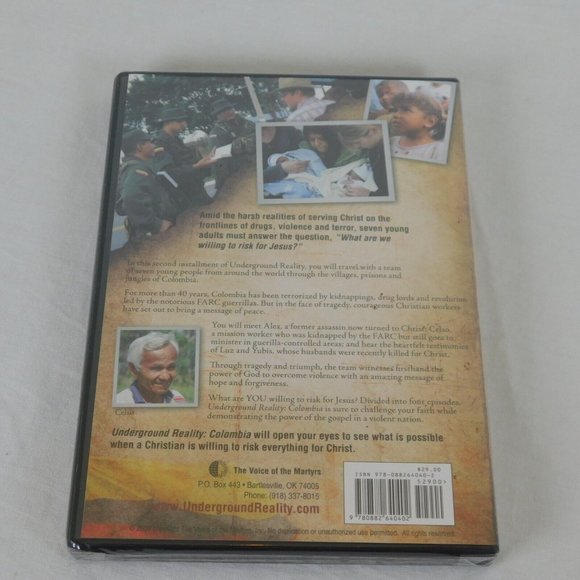 Underground Reality Columbia DVD 2009 Voice of Martyrs Christian Missionary - Picture 2 of 3